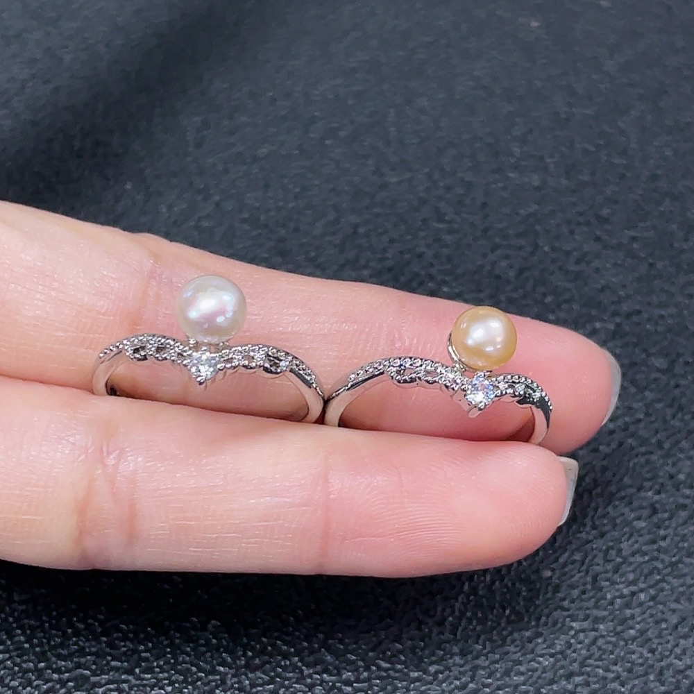 C34038141 Pearl Ring Non-Gold Adjustable Total Weight Approx. 4.04g Sell as a Lot