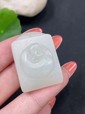 H34062149 Hetian Jade Pendant Buddha Total Weight Approx. 11.5g