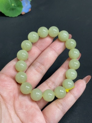 H35118207 Hetian Jade Bracelet Size 11.7mm Approx. Total Weight Approx. 45.3g