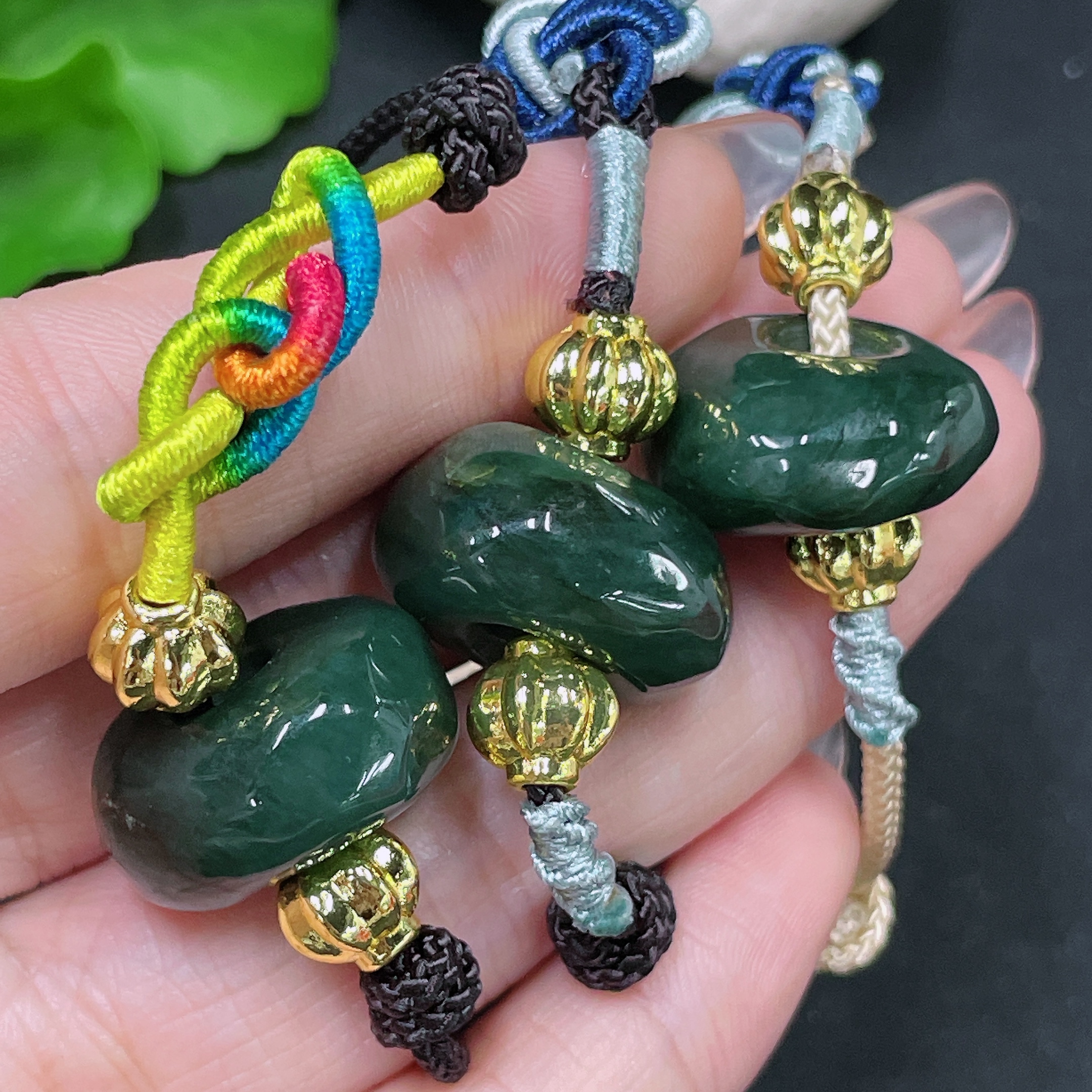 F34020002 Jadeite Pendants Sell as a Lot Non-Gold