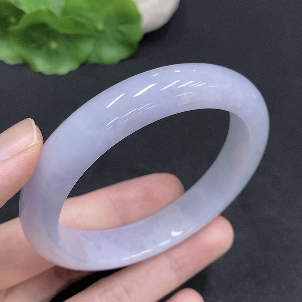 F33830544 Jadeite Round Bangle Total Weight Approx. 57.5g Size 58