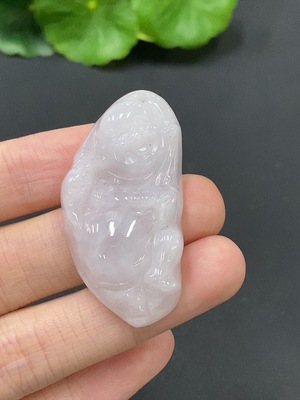 F10051120 Jadeite Laughing Buddha Pendant
