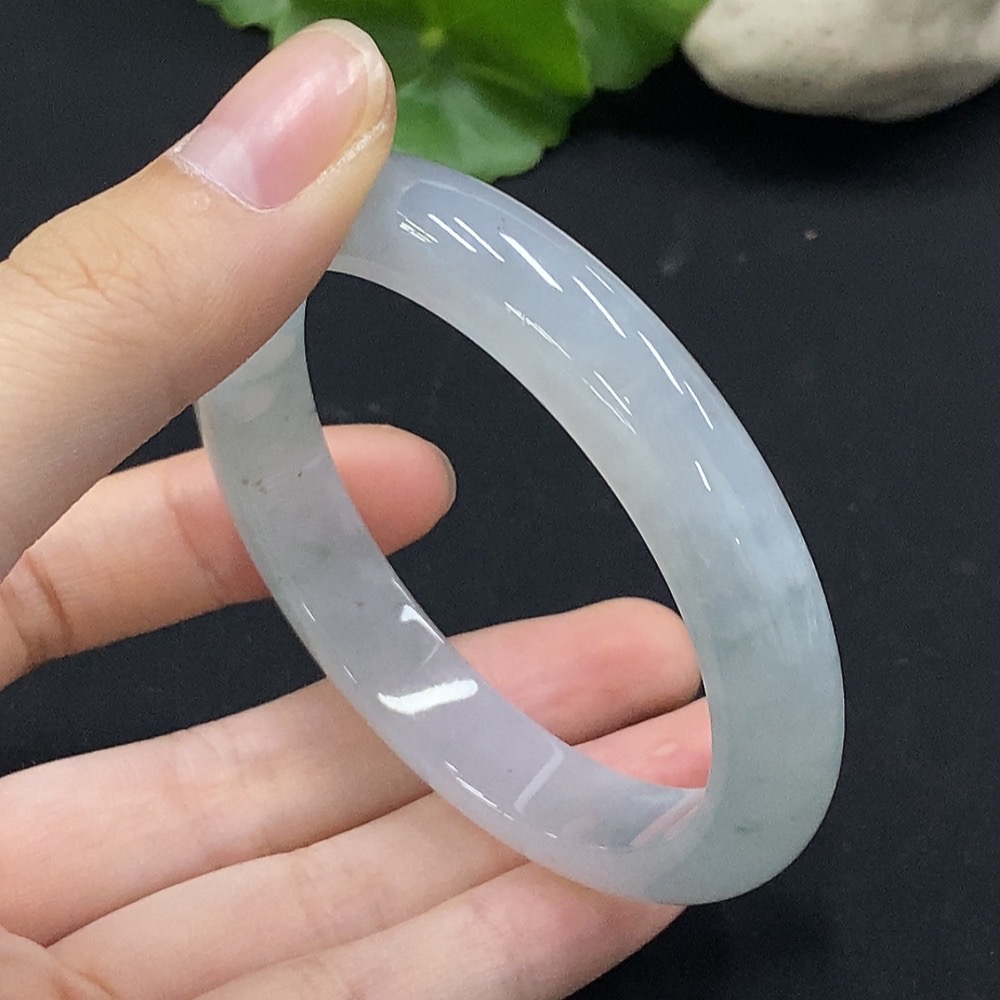 F35091743 Jadeite Round Bangle Size 55 Total Weight Approx. 43.83g