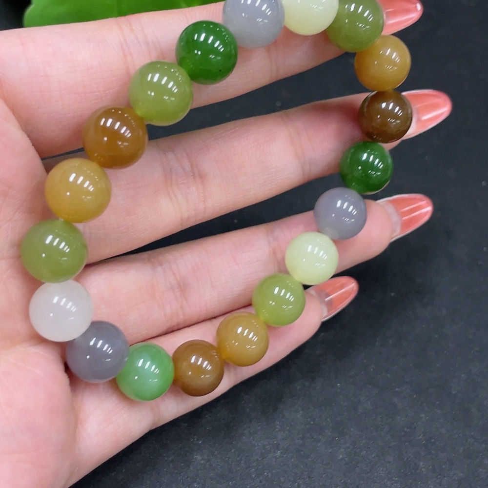 H35084501 Hetian Jade Bracelet, Approx. 9.7mm, Total Weight About 29g