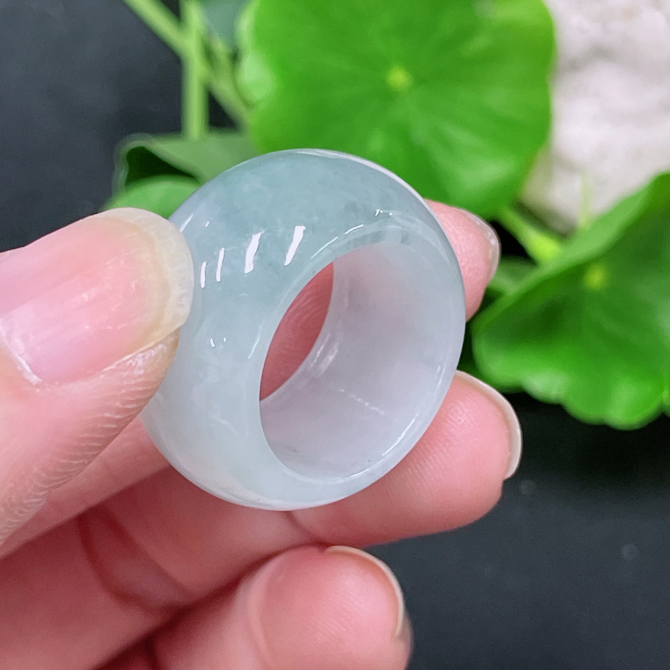 F34957849 Jadeite Thumb Ring Total Weight Approx.9.48g Size 13