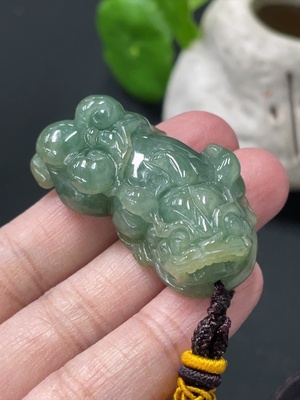 F36225214 翡翠貔貅挂件 货品总重约19.5g