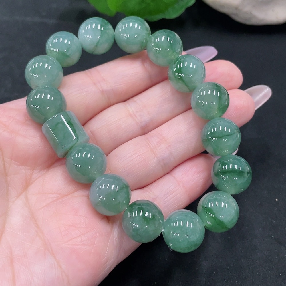 F35128424 Jadeite Bracelet  13/11.5mm approx.  Total weight approx. 59.19g