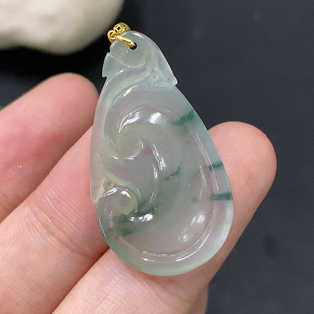 F29323677 JadeiteRuyi Pendant 18K Total Weight Approx. 2.39g