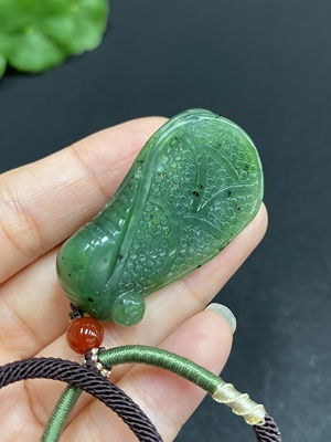 H33859944 Hetian Jade Pendant - Achieving Instant Success - Total Weight (Including Rope): 25.3g