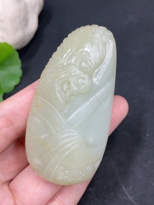 H31616880 和田玉挂件     齐天大圣    货品总重约64.2g