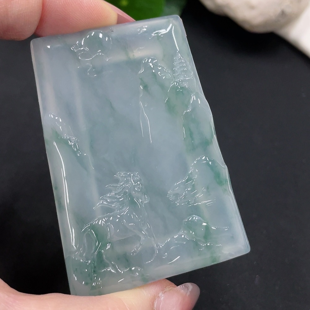 F34982387 Jadeite Success Immediately Pendant