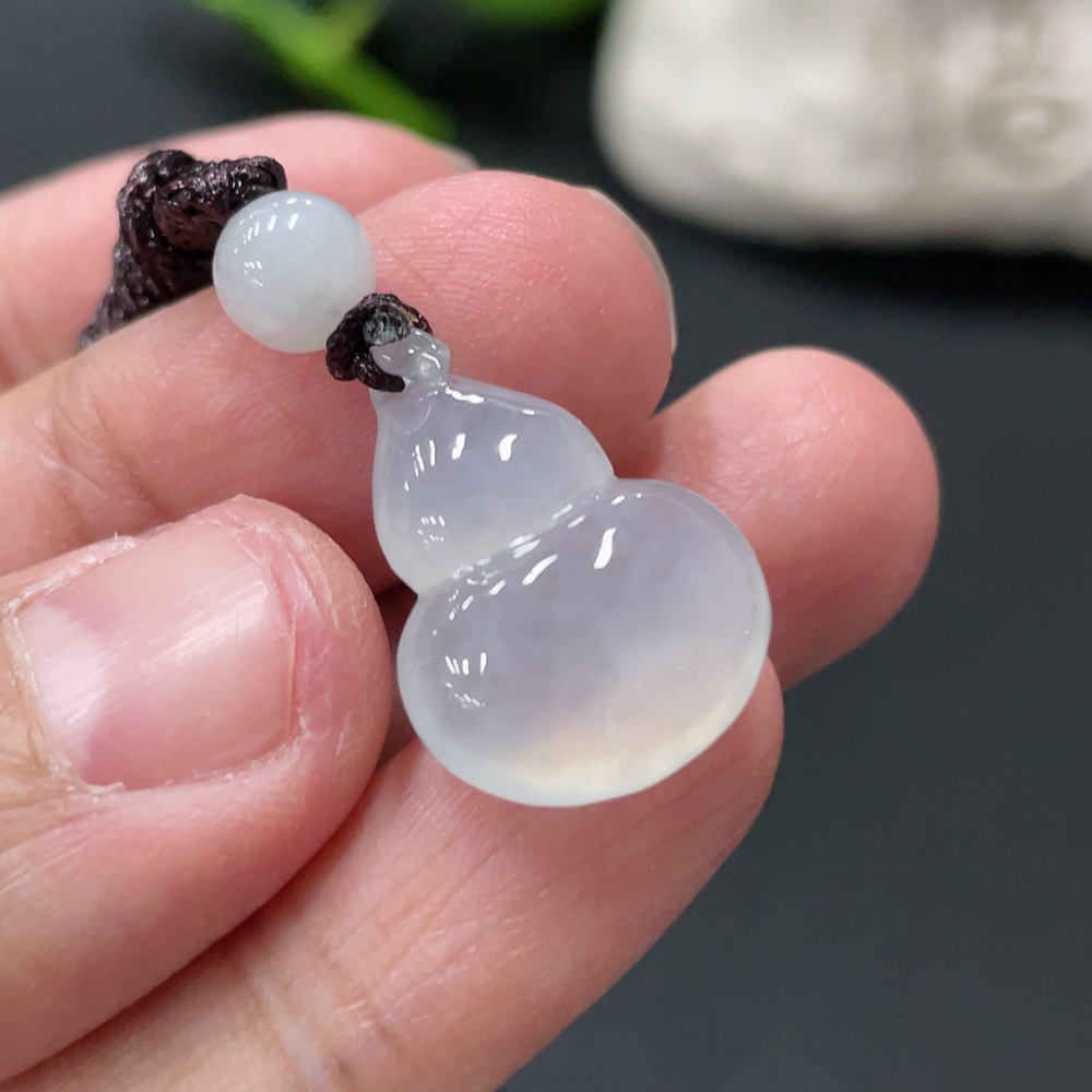 F33909959 Jadeite Gourd Pendant Total Weight Approx. 3.85g