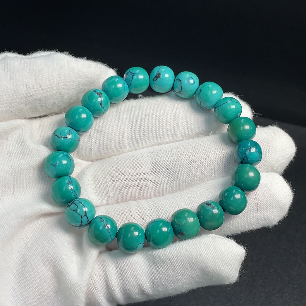 C33923997 Turquoise Bracelet Color Origin Undetermined Total Weight Approx. 29.94g Size Approx. 9.9mm