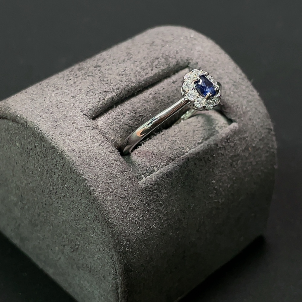 C23576489 Sapphire Ring, Total Weight Approx. 1.21g, Non-Gold Setting