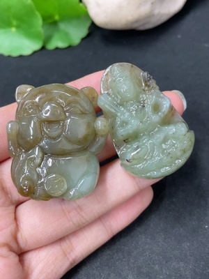 H45465215 和田玉挂件   虚空藏菩萨   猪猪    货品总重约64.6g