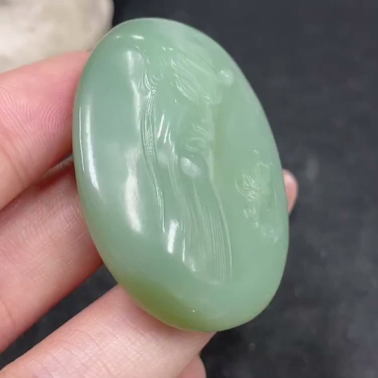 H32726180 Hetian Jade Pendant Guan Gong Total Weight About 30g