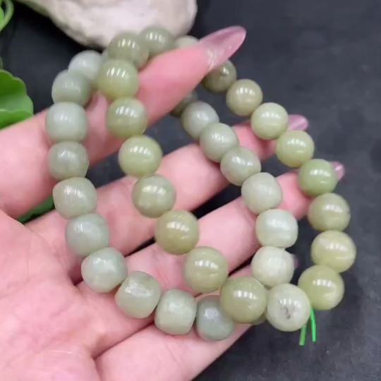 H33885974 Hetian Jade Bracelet, Maximum 9.7mm, Total Weight Approx. 59.9g