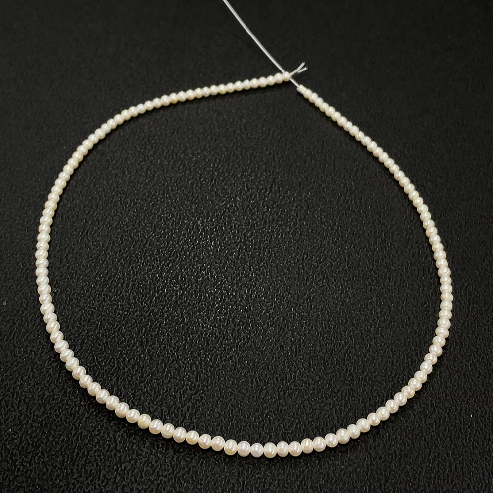 C25929911 Pearl bead strand, non-gold setting, total weight approx. 6.04g, size approx. 3.3mm