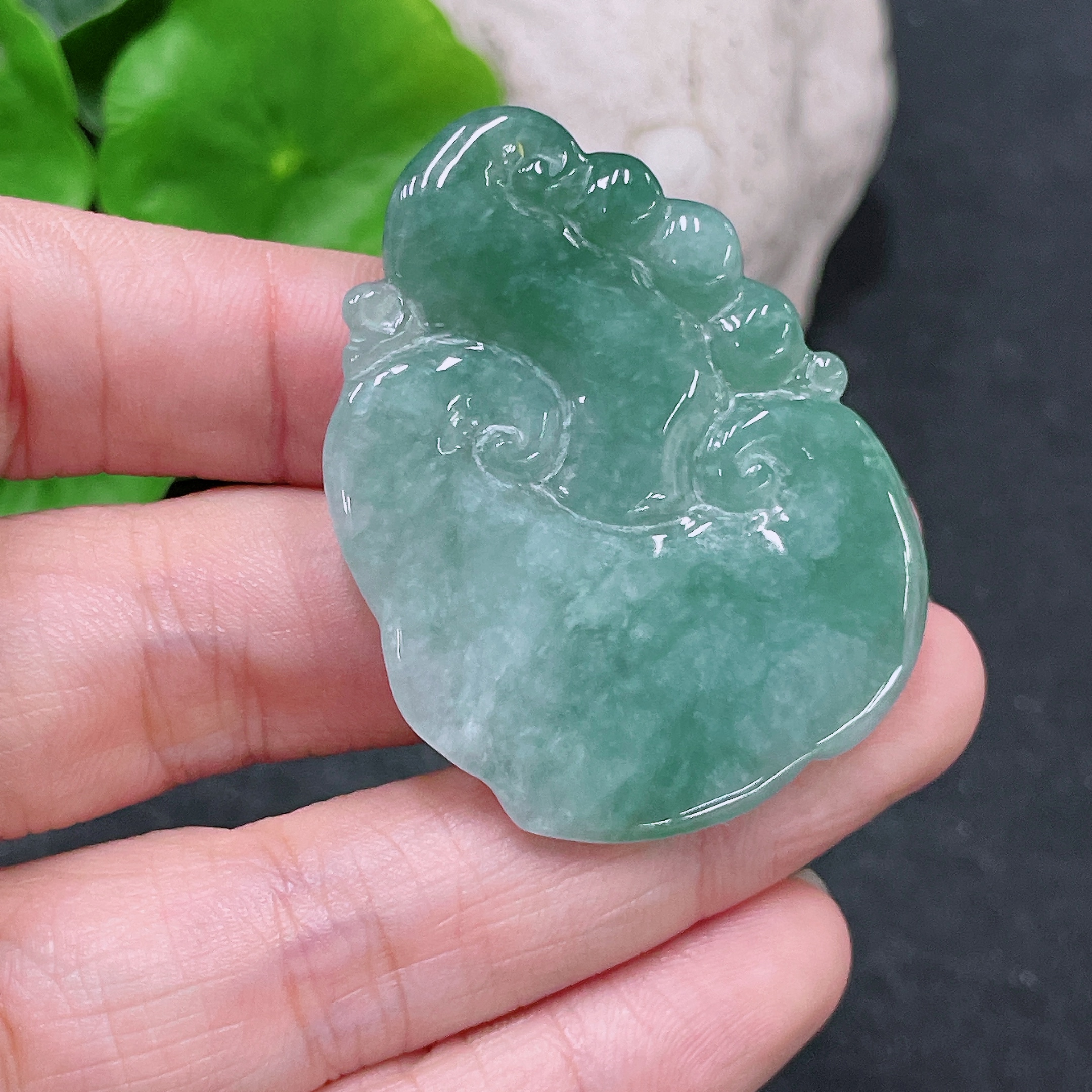F33864703 Jadeite Pendant Ruyi Total Weight Approx. 13.35g