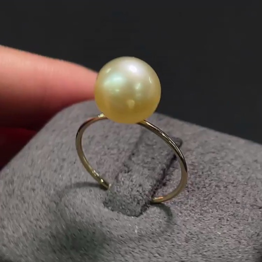 C29343474 Seawater Pearl Ring Total Weight Approx.1.84g Size 9.9mm Gold Content 46%