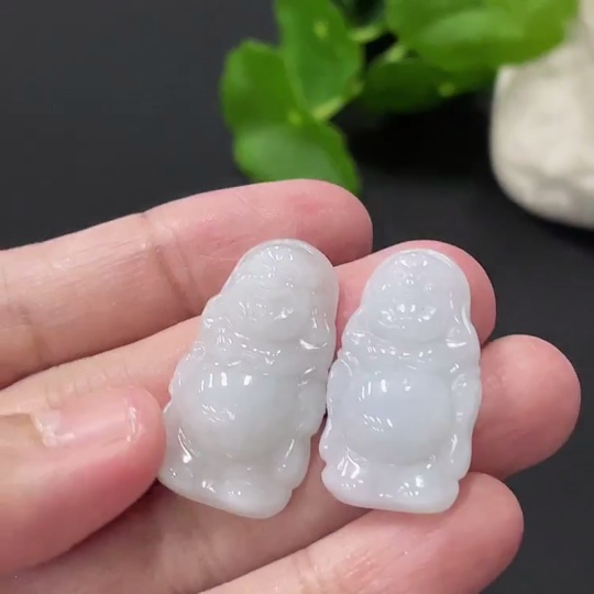F35108567 Jadeite Standing Buddha Pendant Sell as a Lot