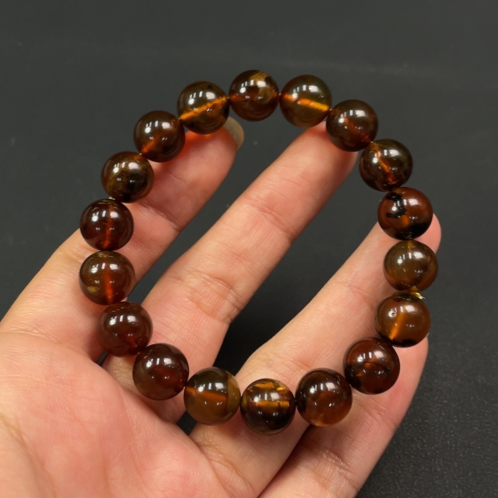 C22466968 Amber Beeswax Bracelet Approx.10.5mm Total Weight Approx.12.1g