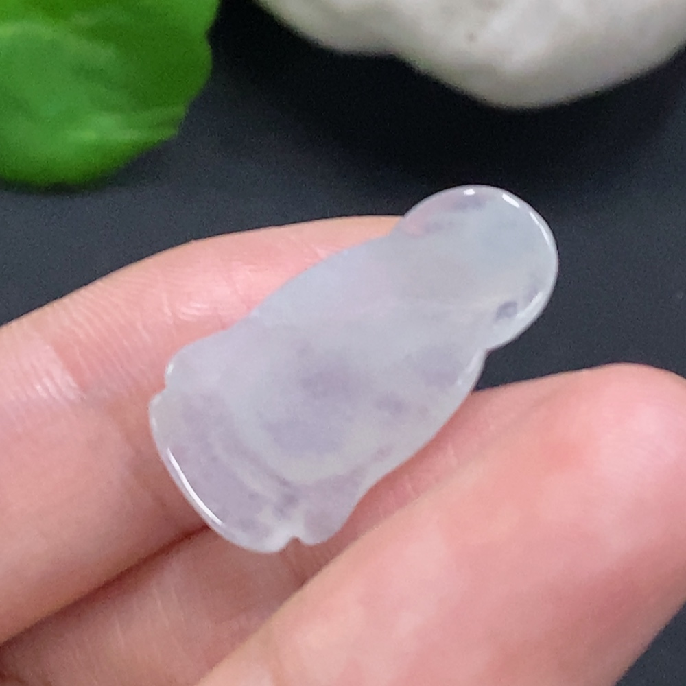 F33905669 Jadeite wealth god inlay piece, total weight approximately 2.7g