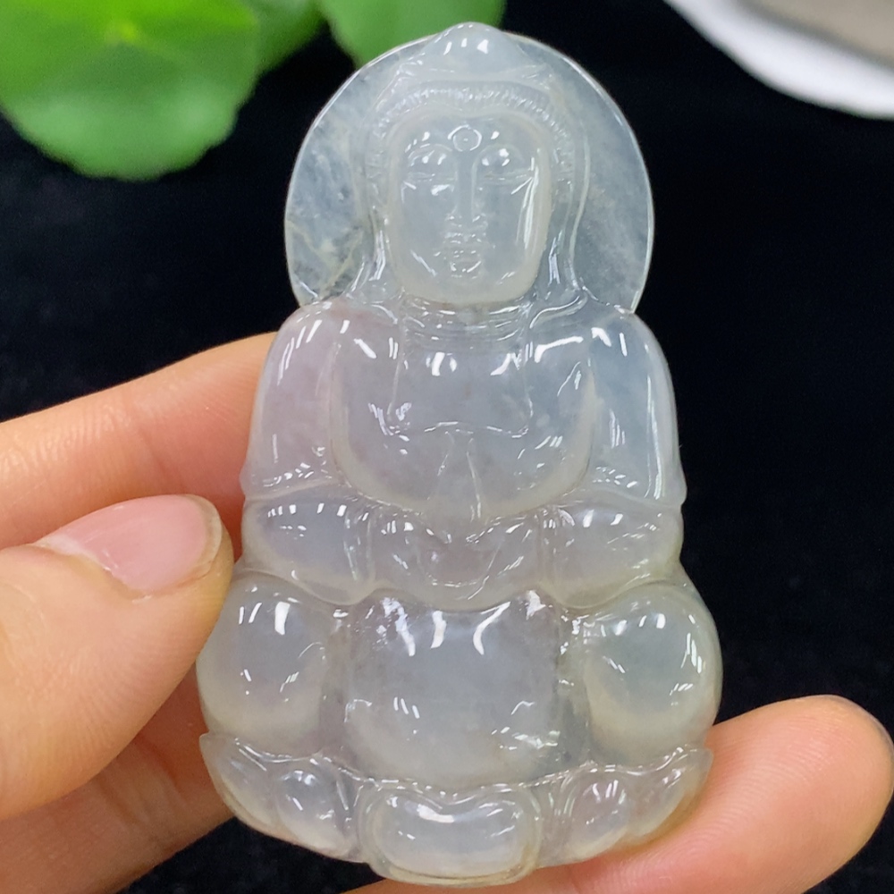 F35136893 Jadeite Pendant Guanyin Total Weight Approx. 23.52g