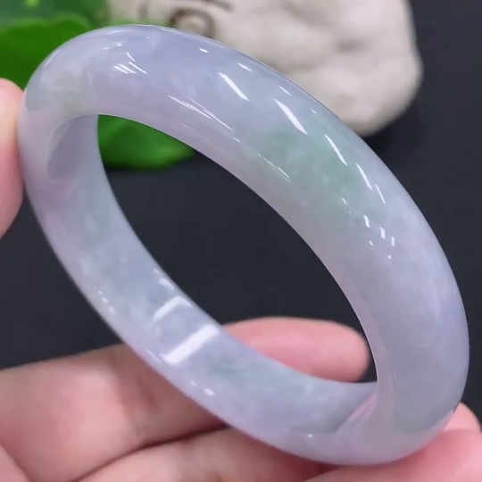 F33883956 Jadeite Round Bangle Size 54.5 Total Weight Approximately 52.9g