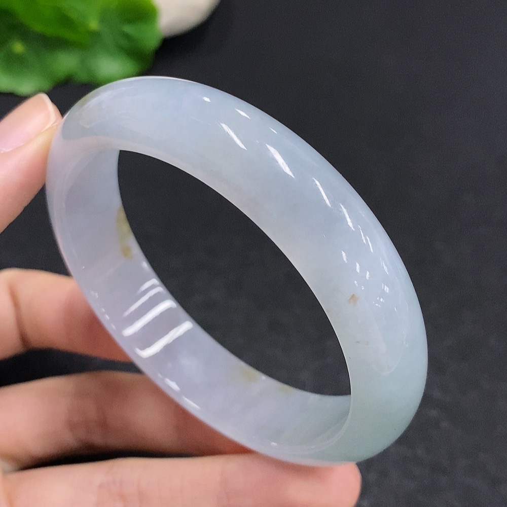 F33831290 Jadeite Round Bangle Total Weight Approx. 58.5g Size 59