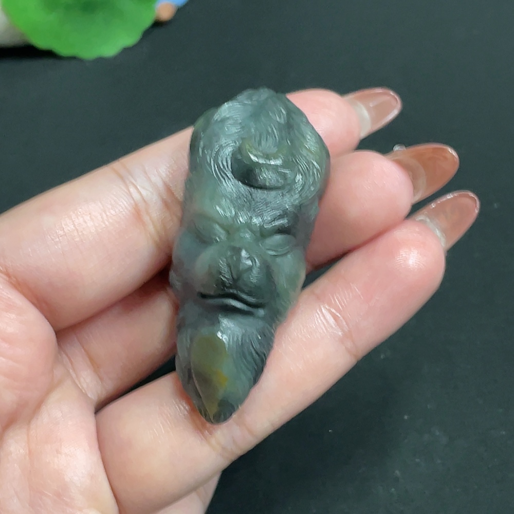 H35100381 Hetian Jade Pendant, Total Weight Approx. 36g, Undetermined Skin Color Origin