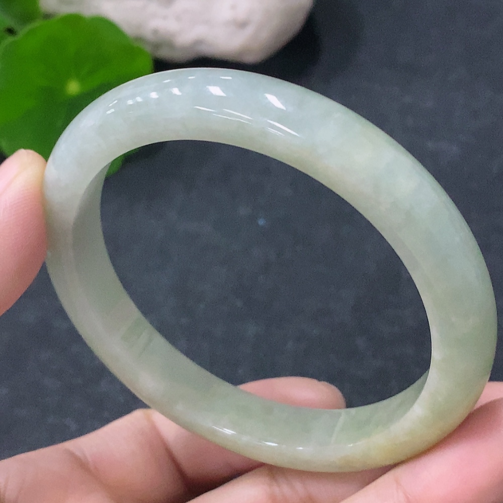 F33930034 Jadeite Round Bracelet Size 54mm Total Weight Approx. 38g