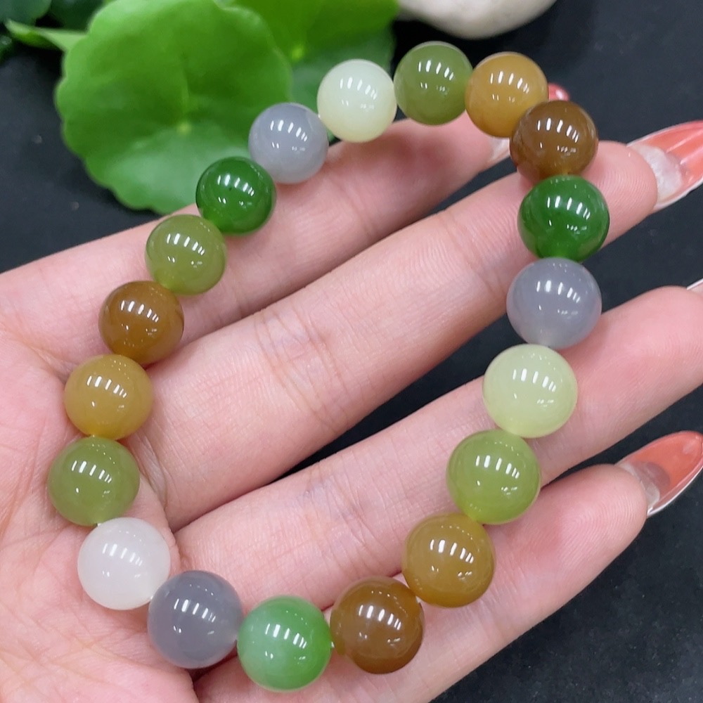 H35084501 Hetian Jade Bracelet, Approx. 9.7mm, Total Weight About 29g