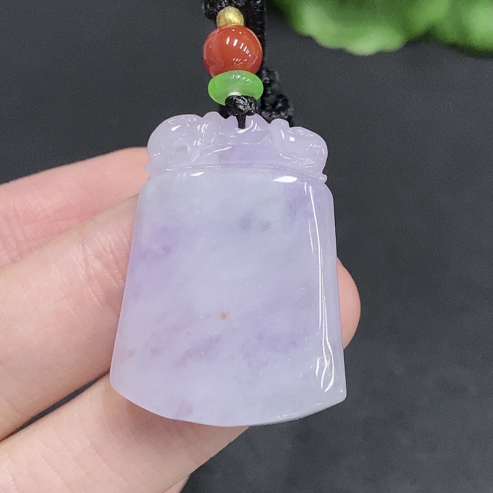 F35123834 Jadeite Antique Pendant Total Weight Approx. 13.4g (Including Rope Weight) Beads Not Jadeite