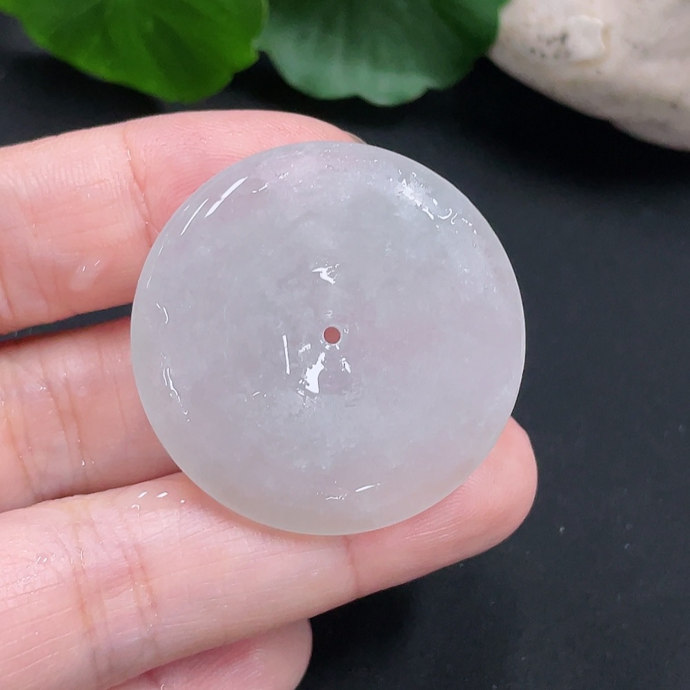 F30486129 Jadeite Rough Unpolished Peace Pendant, Total Weight Approx. 13.8g