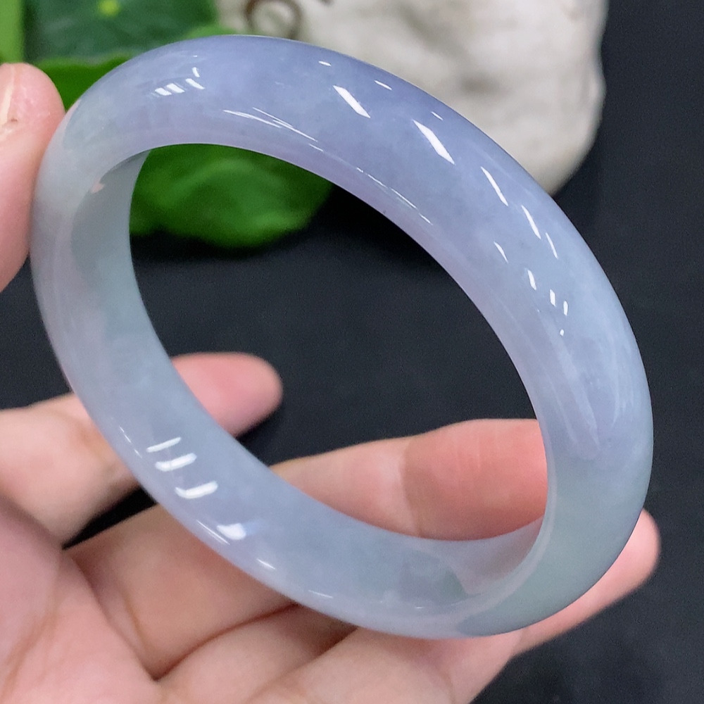 F32801983 Jadeite Round Bangle Size 54.4 Total Weight Approx. 47.7g