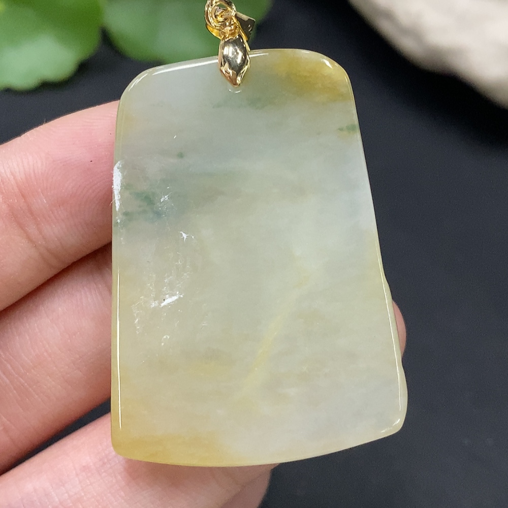F27151508 Jadeite Pendant Total Weight Approx. 19.68g Color Origin Undetermined Non-Gold