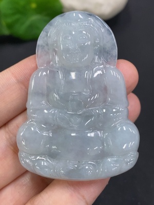 F33856717 Jadeite Guanyin Pendant, Total Weight Approx. 20.4g