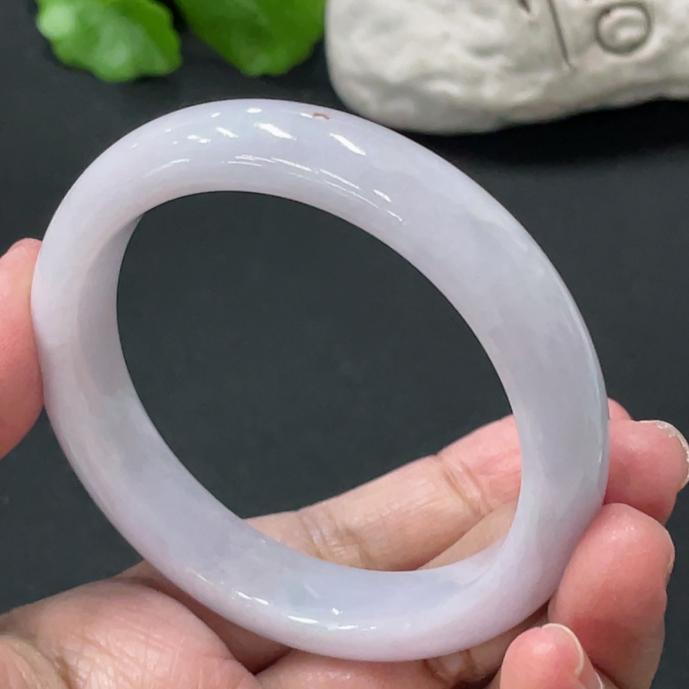 F34978150 Jadeite Round Bangle Total Weight Approx. 55.89g Size 55.7 With Color Polishing Powder