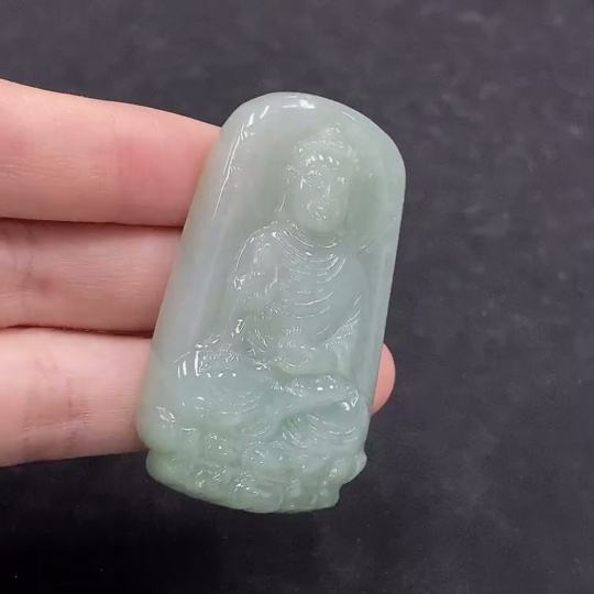 F33895820 Jadeite Buddha Pendant Total Weight Approx. 33.34g