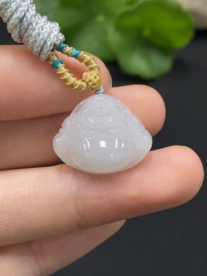 F35166298 Jadeite Buddha Pendant Total Weight Approx. 3.58g