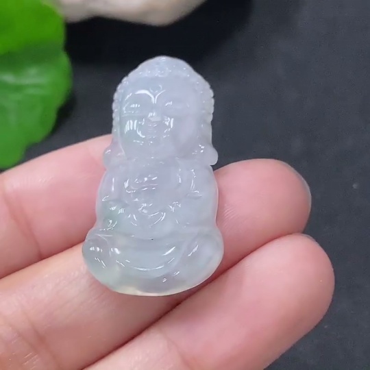 F33886939 Jadeite Pendant Baby Buddha