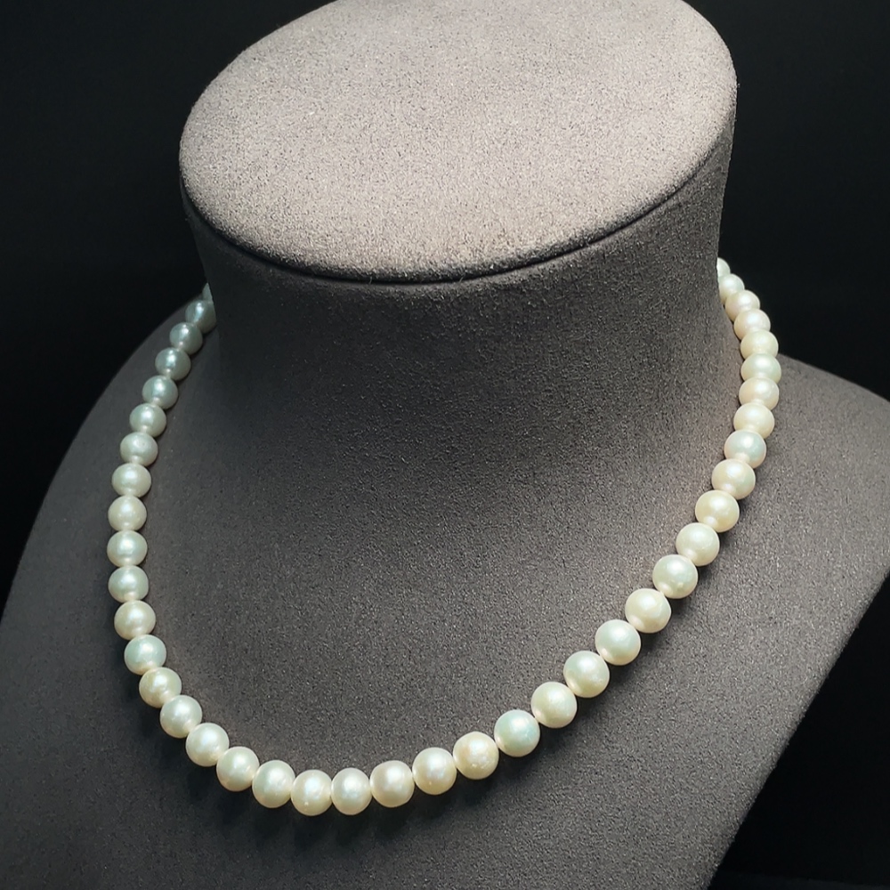 C35095984 Pearl Necklace Non-Gold Total Weight Approx. 30.40g Size About 7.6mm