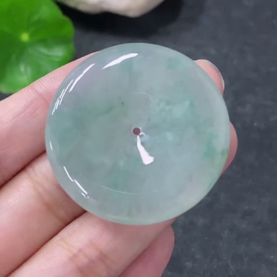 F34954567 Jadeite Safety Buckle Pendant Total Weight Approx. 14.5g