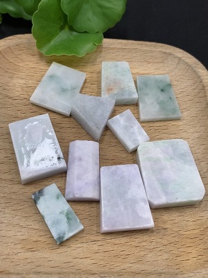 F32786822 Jadeite Plain Pendant Inlay Rough Including Other Mineral Components