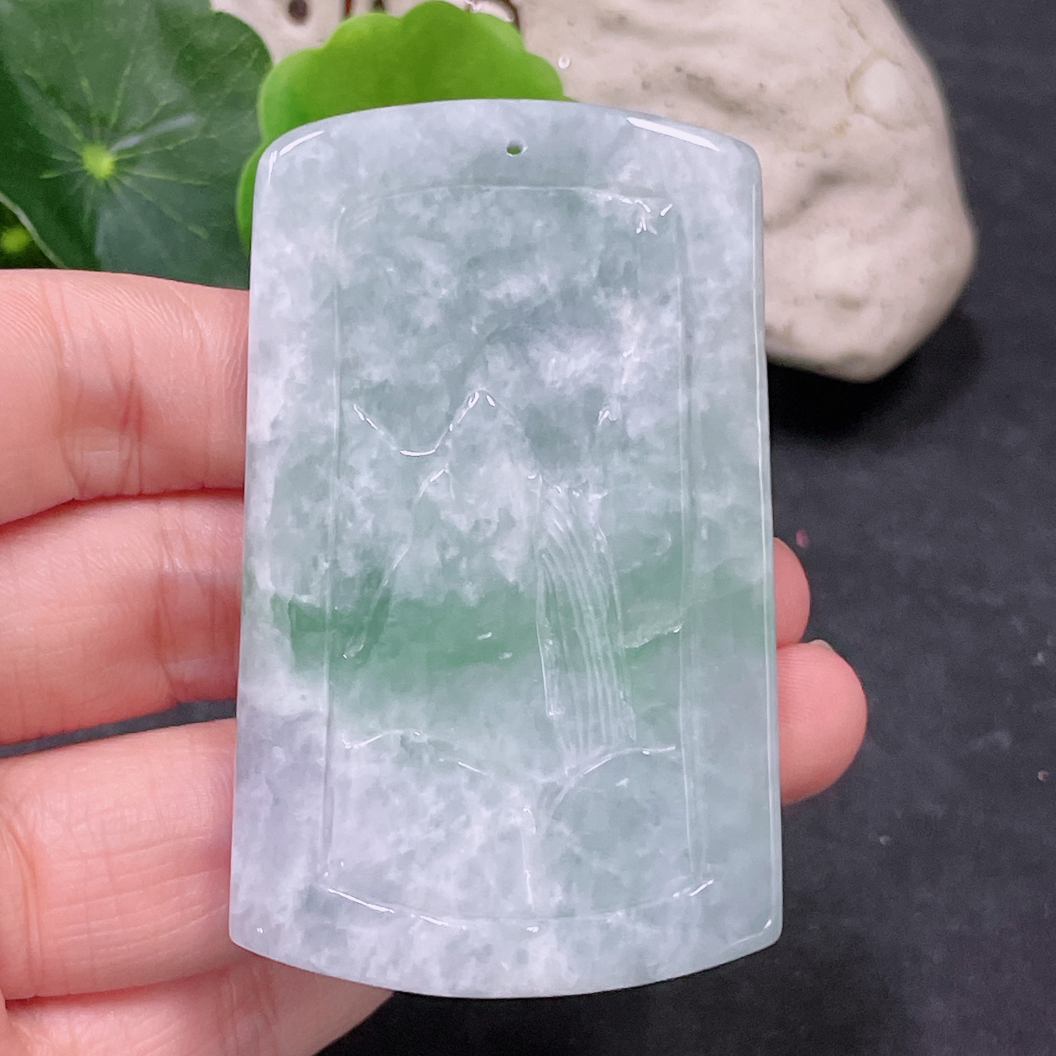 F33838996 Jadeite Pendant Landscape Total Weight Approx. 61.76g