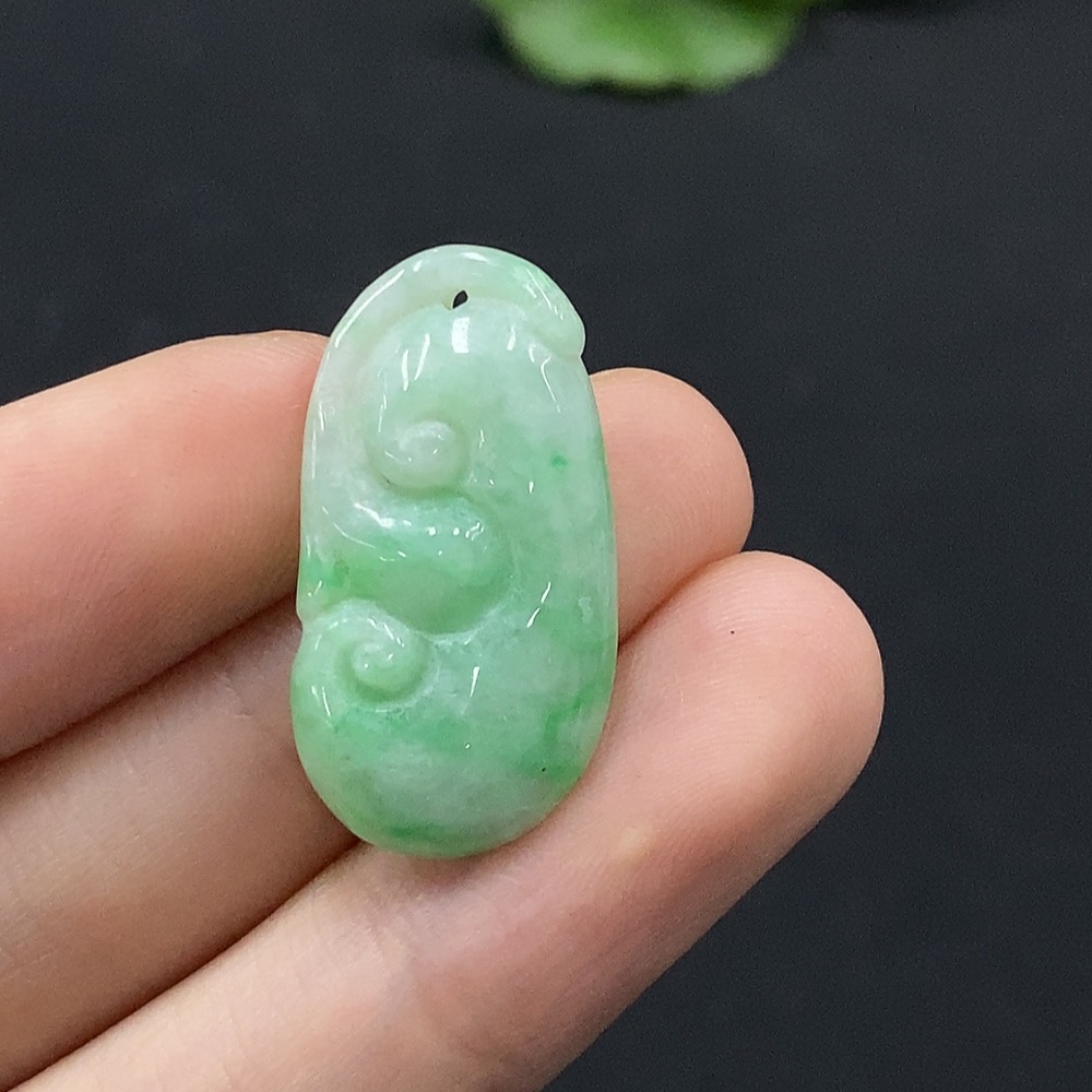 F35132456 Jadeite Ruyi Pendant Total Weight Approx. 3.27g