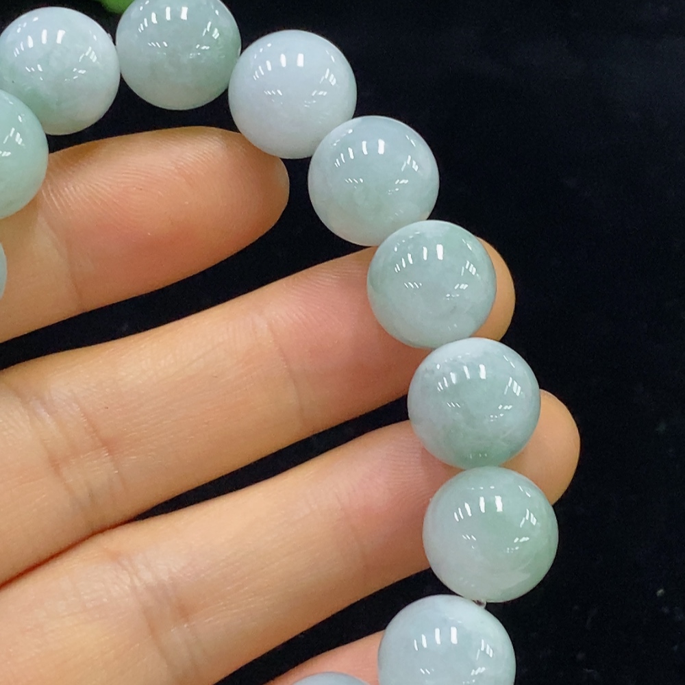 F34025373 Jadeite Bracelet Total Weight Approx. 50.13g Size About 12mm