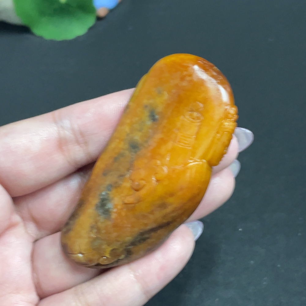 H32805545 Hetian Jade Pendant - Patriarch Bodhidharma - Contains Other Mineral Components - Undetermined Skin Color Origin - Total Weight Approximately 55.7g