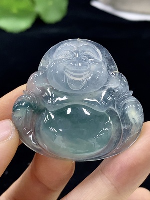 F32731998 Jadeite Buddha Pendant Total Weight Approx. 17.1g